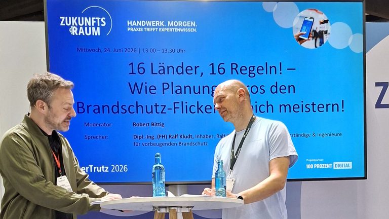 Podiumsvortrag auf der FeuerTrutz 2026